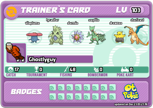 Ghostlyguy Card otPokemon.com