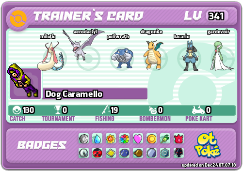 Dog Caramello Card otPokemon.com