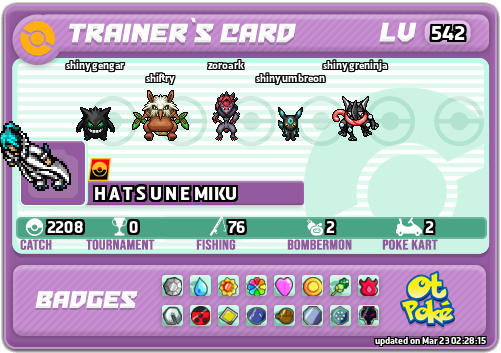 H A T S U N E MIKU Card otPokemon.com