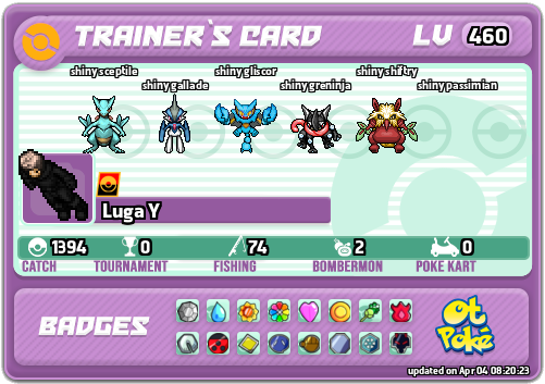 Luga Y Card otPokemon.com