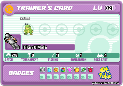 Tikin O Mala Card otPokemon.com