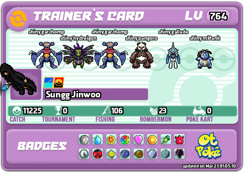 Sungg Jinwoo Card otPokemon.com