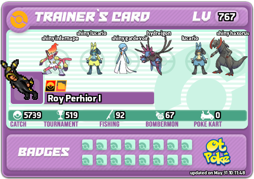 Roy Perhior I Card otPokemon.com