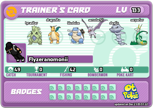 Flyzeranomonii Card otPokemon.com