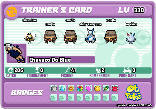 Chavaco Do Blue Card otPokemon.com