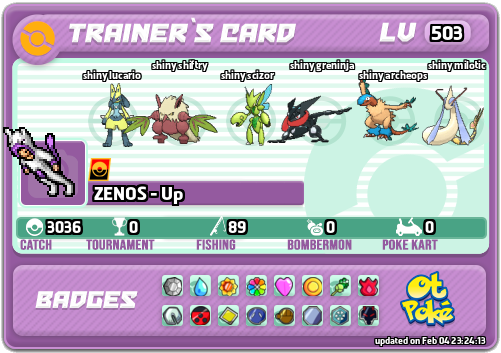 ZENOS - Up Card otPokemon.com