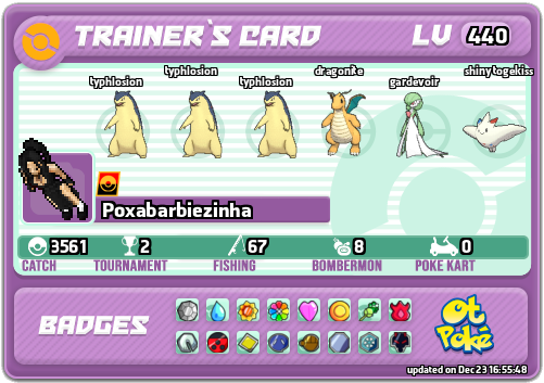 Poxabarbiezinha Card otPokemon.com