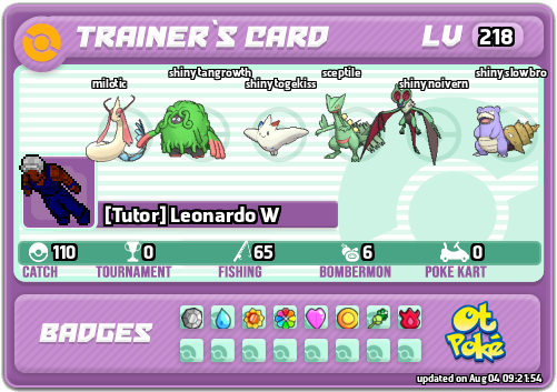[Tutor] Leonardo W Card otPokemon.com