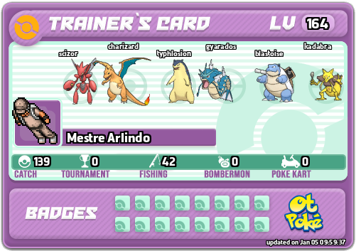 Mestre Arlindo Card otPokemon.com