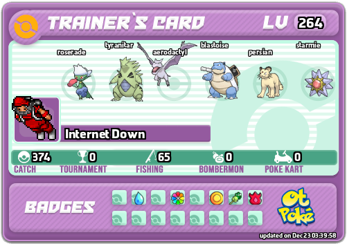 Internet Down Card otPokemon.com