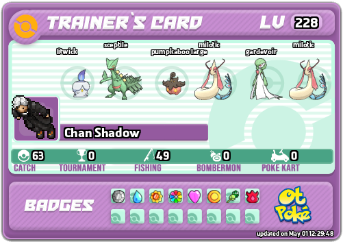 Chan Shadow Card otPokemon.com