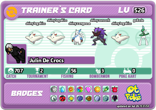 Julin De Crocs Card otPokemon.com