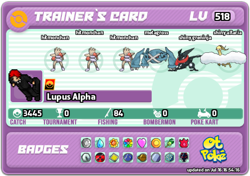 Lupus Alpha Card otPokemon.com