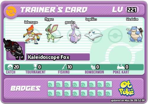 Kaleidoscope Fox Card otPokemon.com