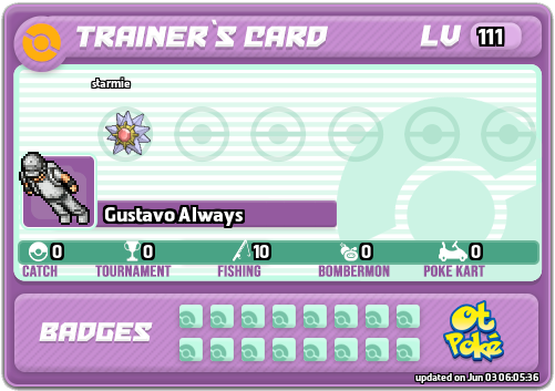 Gustavo Always Card otPokemon.com