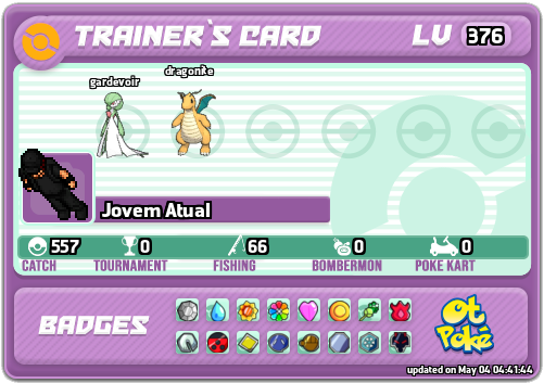 Jovem Atual Card otPokemon.com