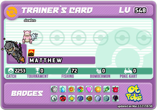 M A T T H E W Card otPokemon.com