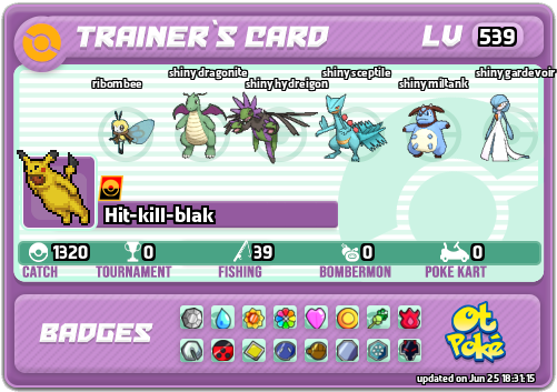 Hit-kill-blak Card otPokemon.com