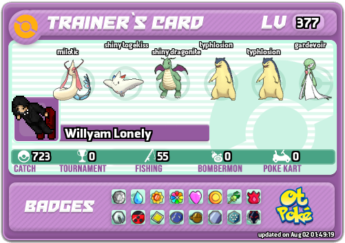 Willyam Lonely Card otPokemon.com