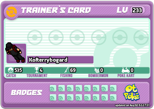 Kofterrybogard Card otPokemon.com