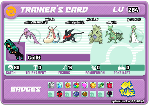 Golftt Card otPokemon.com