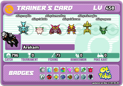 Arakam Card otPokemon.com