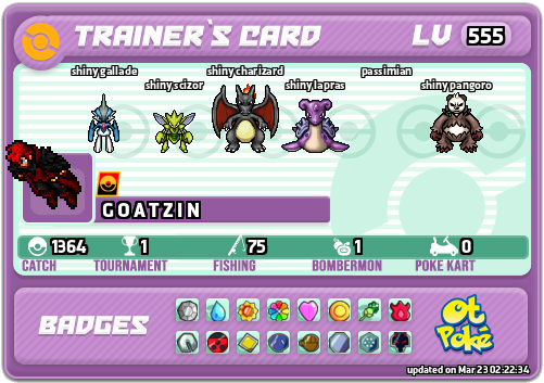 G O A T Z I N Card otPokemon.com