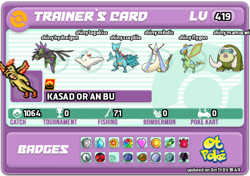 KASAD OR AN BU Card otPokemon.com