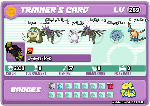 J-e-n-k-o Card otPokemon.com