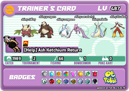 [Help] Ash Ketchium Return Card otPokemon.com