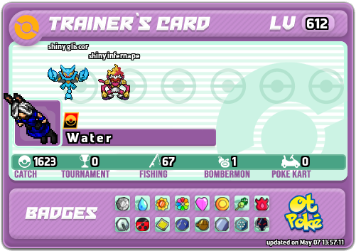 W a t e r Card otPokemon.com