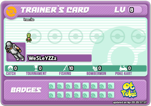 WeSLeYZZz Card otPokemon.com