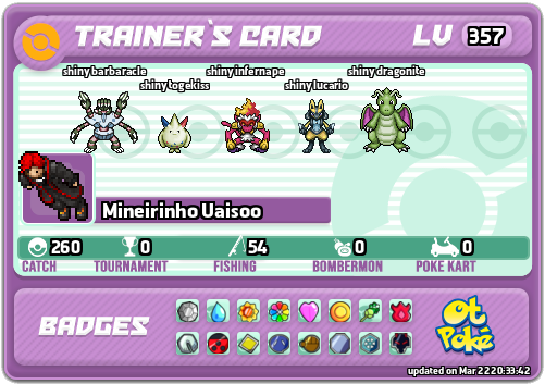 Mineirinho Uaisoo Card otPokemon.com