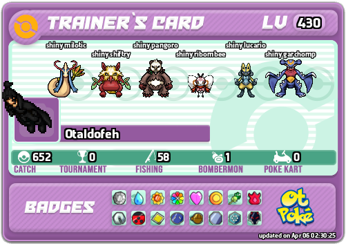 Otaldofeh Card otPokemon.com