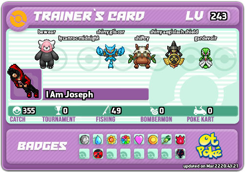 I Am Joseph Card otPokemon.com