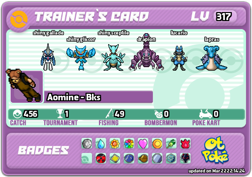 Aomine - Bks Card otPokemon.com