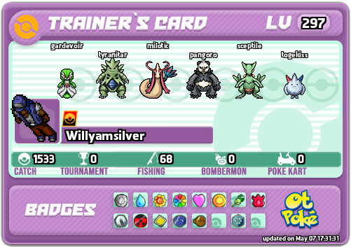 Willyamsilver Card otPokemon.com