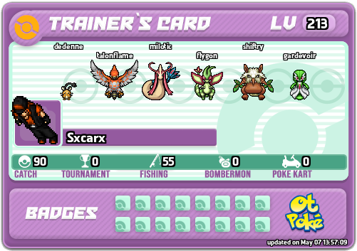 Sxcarx Card otPokemon.com