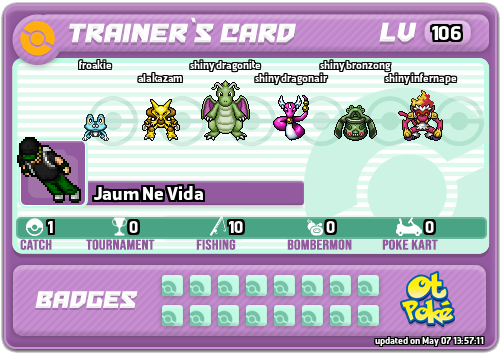 Jaum Ne Vida Card otPokemon.com