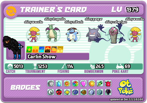 Carlin Show Card otPokemon.com